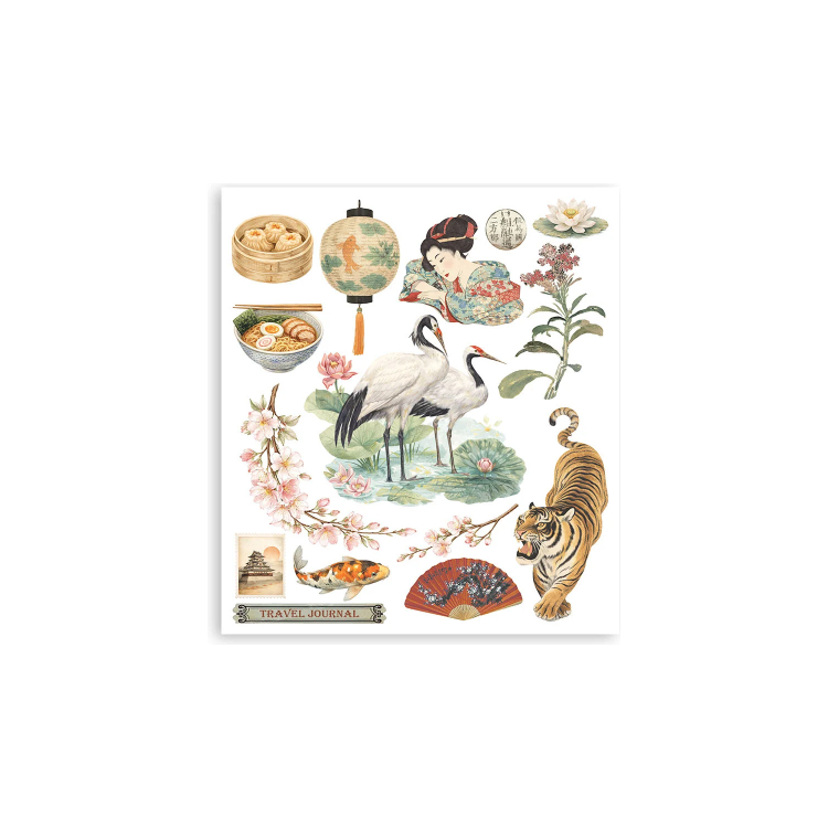STAMPERIA ORIENTAL GARDEN RUB ON SELECTION DFLRBXGX12 - Изображение 3