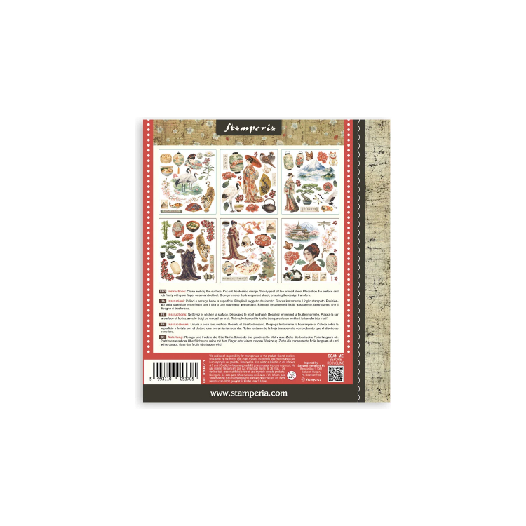 STAMPERIA ORIENTAL GARDEN RUB ON SELECTION DFLRBXGX12 - Изображение 4