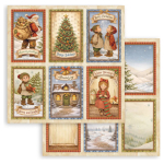 STAMPERIA SILENT NIGHT ДИЗАЙНЕРСКИ КАРТОН 6 CARDS 30,5/30,5 СМ - SBB1166