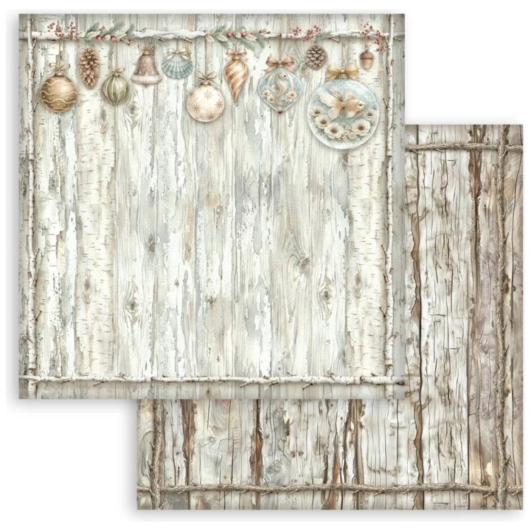 STAMPERIA WHITE CHRISTMAS БЛОКЧЕ ХАРТИЯ 20,3/20,3 СМ - SBBS147 - Изображение 7
