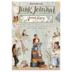 STAMPERIA SECRET DIARY JUNK JOURNAL 8 КАРТИЧКИ 4 СТИКЕРА И 4 ИЗРЕЗКИ - SBJK15
