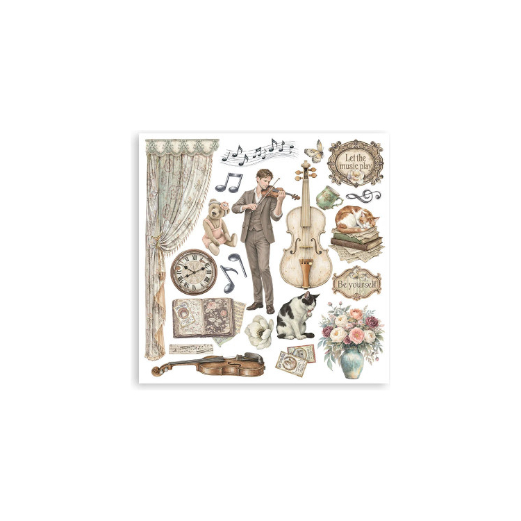 STAMPERIA SYMPHONY RUB ON SELECTION 13,5/13,5 DFLRBX16 - Изображение 6