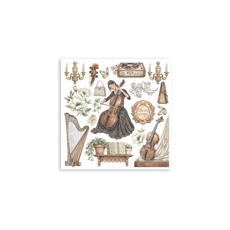 STAMPERIA SYMPHONY RUB ON SELECTION 13,5/13,5 DFLRBX16 - Изображение 7