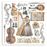 STAMPERIA SYMPHONY RUB ON SELECTION 13,5/13,5 DFLRBX16 - Изображение 8