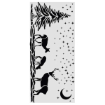 STAMPERIA CLASSIC CHRISTMAS ШАБЛОН DEERS 12 Х 25 СМ - KSTDL169