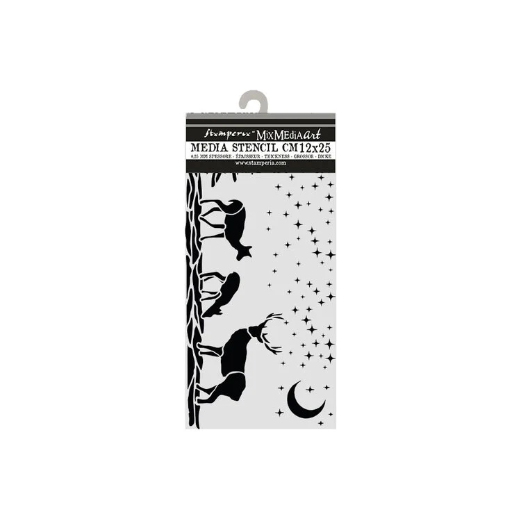 STAMPERIA CLASSIC CHRISTMAS ШАБЛОН DEERS 12 Х 25 СМ - KSTDL169 - Изображение 2