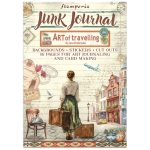 STAMPERIA ART OF TRAVELLING JUNK JOURNAL 8 КАРТИЧКИ 4 СТИКЕРА И 4 ИЗРЕЗКИ - SBJK18