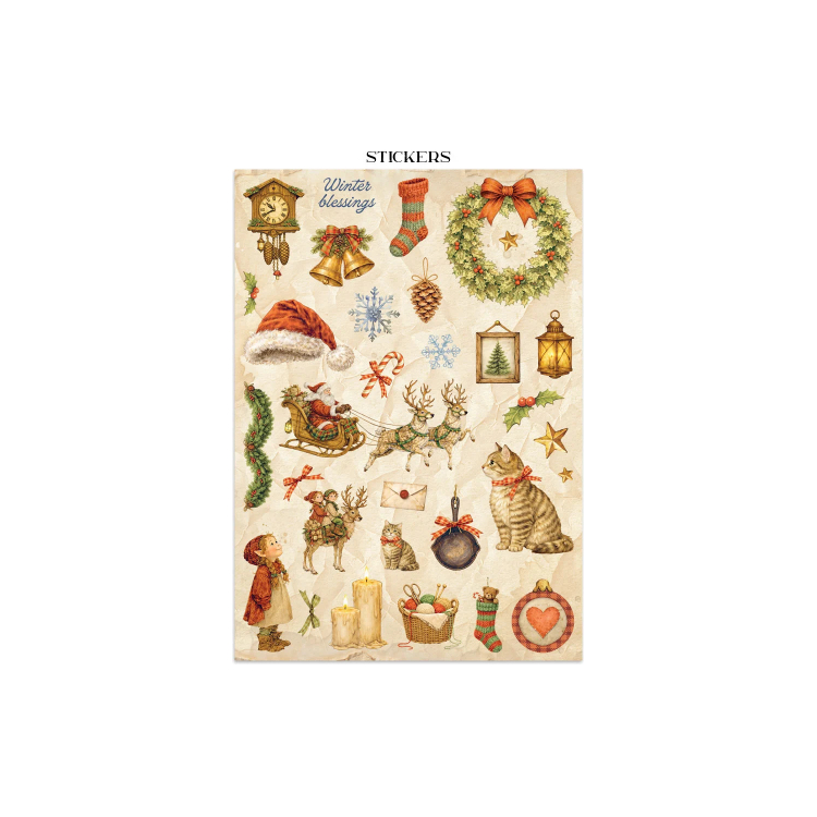 STAMPERIA SILENT NIGHT JUNK JOURNAL - SBJK27 - Изображение 8