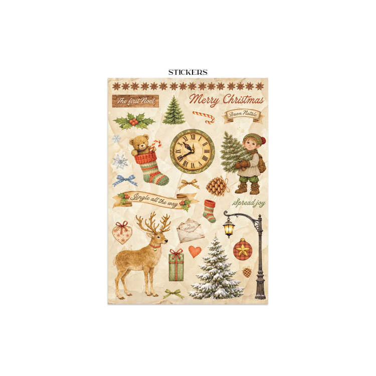 STAMPERIA SILENT NIGHT JUNK JOURNAL - SBJK27 - Изображение 3