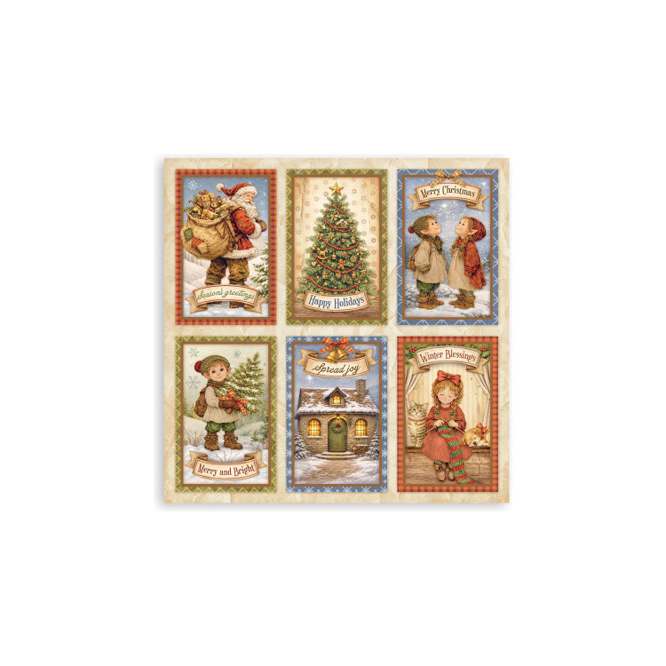 STAMPERIA SILENT NIGHT БЛОКЧЕ ХАРТИЯ 20,3/20,3 СМ - SBBSXB28 - Изображение 21