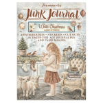 STAMPERIA WHITE CHRISTMAS JUNK JOURNAL 8 КАРТИЧКИ 4 СТИКЕРА И 4 ИЗРЕЗКИ - SBJK28