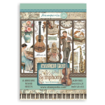 STAMPERIA SYMPHONY WASHI PAD 8 ЛИСТА A5 - SBW34