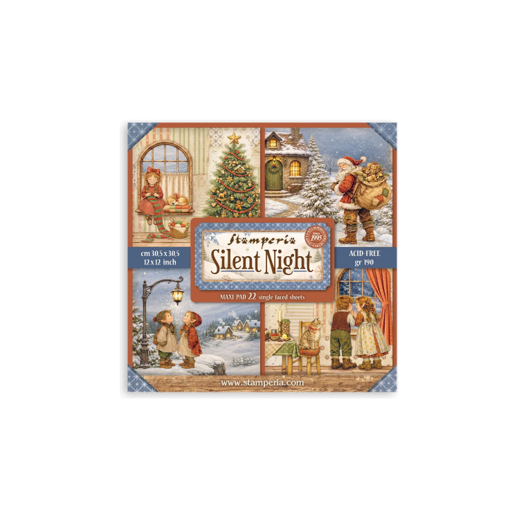 STAMPERIA SILENT NIGHT БЛОКЧЕ 30,5/30,5 СМ -SBBXLB40 - Изображение 1