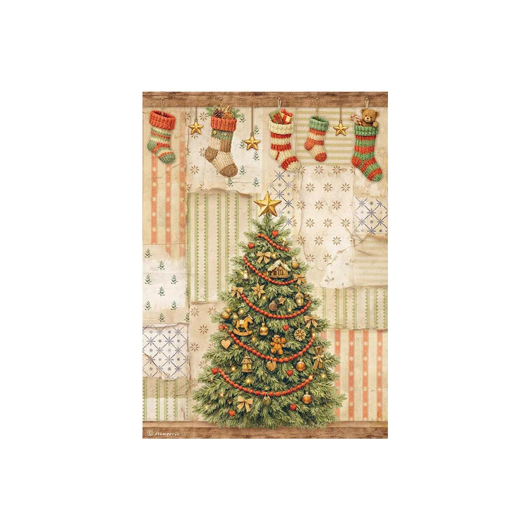 411400 STAMPERIA SILENT NIGHT ДЕКУПАЖНА ОРИЗ ХАРТИЯ А4 - DFSA41140 - Изображение 1