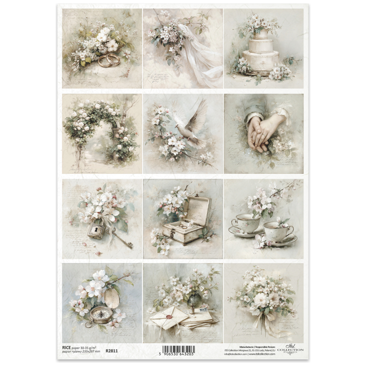 ITD COLLECTION ДЕКУПАЖНА ОРИЗОВА ХАРТИЯ А4 - R2811 - Изображение 1